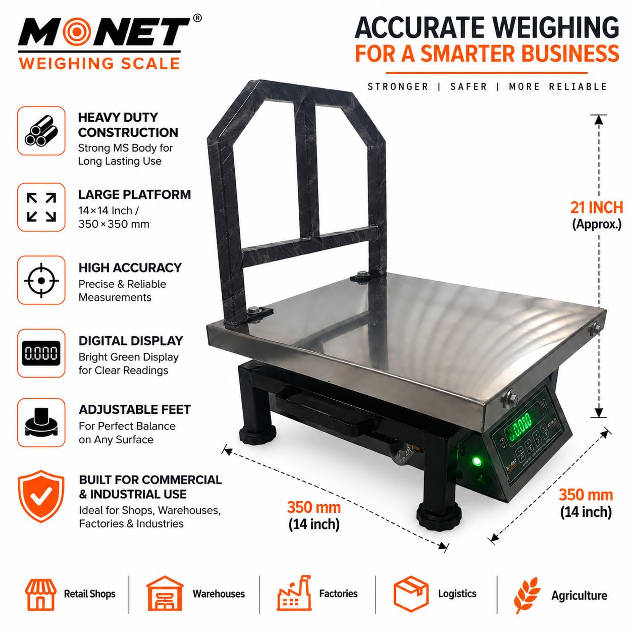 Digital Weighing Scale - 100kg Capacity -4
