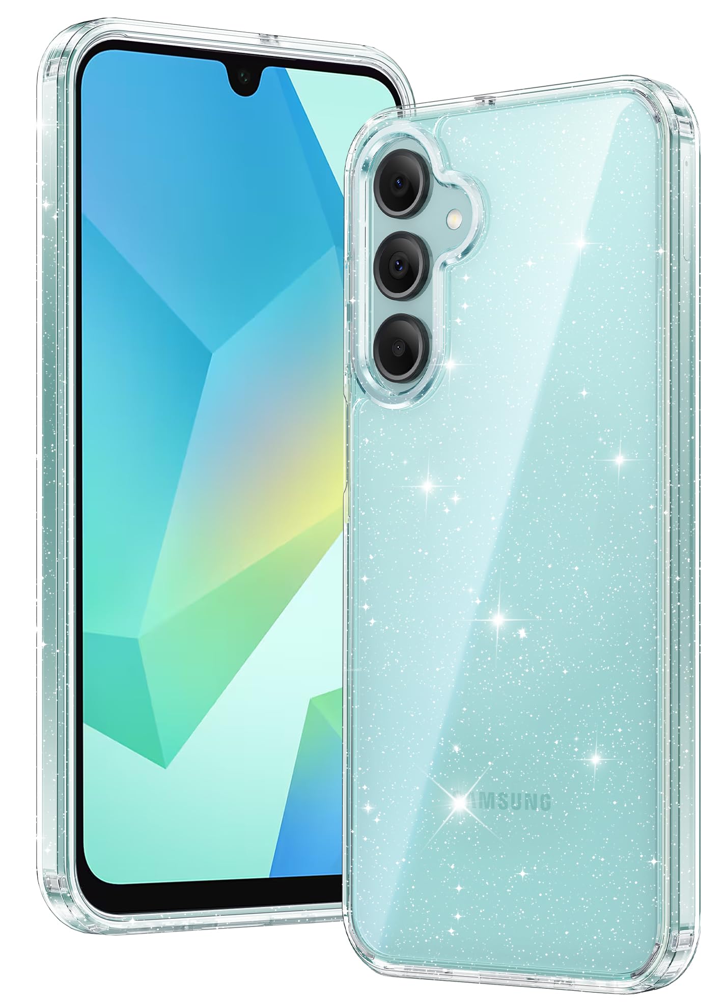 FNTCASE for Galaxy A17-5G Phone Case Samsung Galaxy A16 Clear Phonecase | Anti Yellowing, Military Grade Drop Protection, Slim Phone Cases, Shockproof Protective Bumper, Transparent Cell Cover