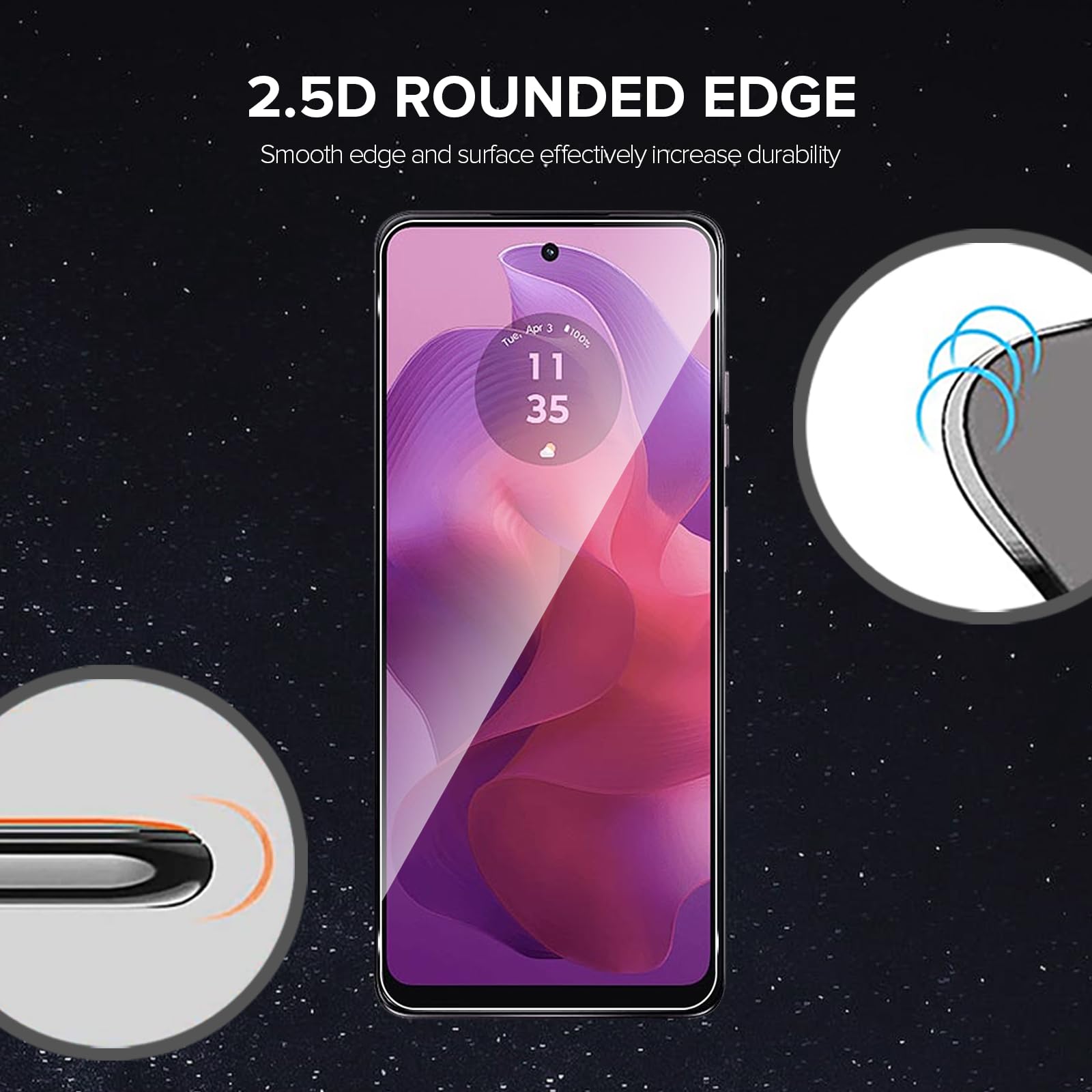 Aerku Verre Trempé Pour Motorola Moto G13 - Moto G23 Avec Caméra