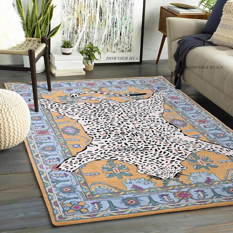 Handmade Tufted Wool Carpet – Premium Thick Embossed Geometric Design Rug for Living Room, Bedroom & Hall (Multi 32, 10 x 10 Feet Square)-image-41