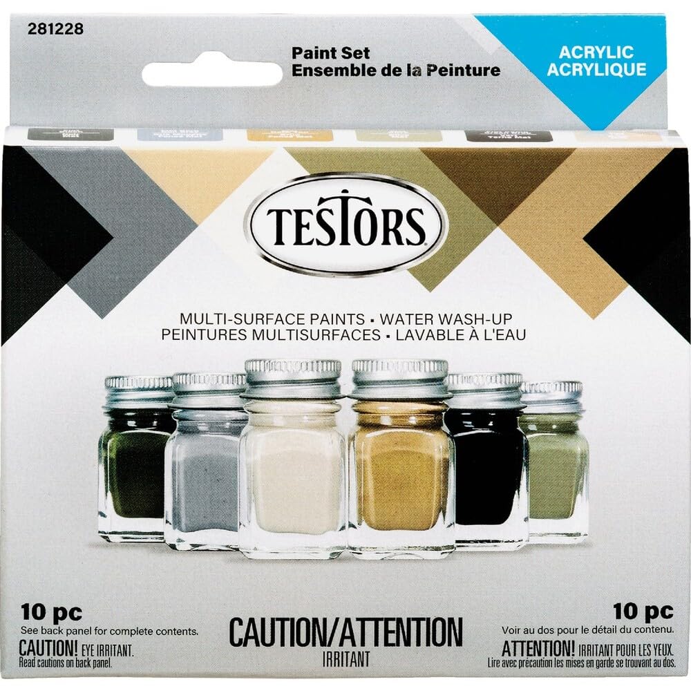 Testors Camo Acrylic Paint Set