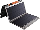 [Upgraded] BigBlue 36W Solar Panel Charger with Fast Charging USB-A and USB-C, DC Ports, SolarPowa 30 Portable Solar Panel, IP65 Waterproof, Compatible with iPhone, Samsung, iPad, Small Power Station