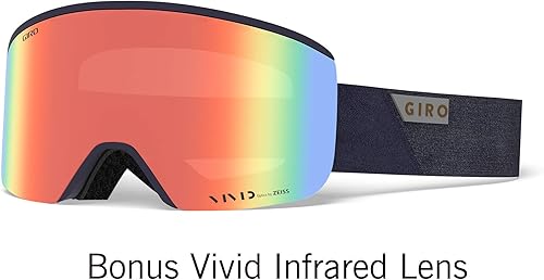 Miniatura 5 de Giro Axis Gafas de esquí  Gafas de snowboard para hombre  Correa Midnight Peak con lentes de cobre vívidoinfrarrojos vívidos