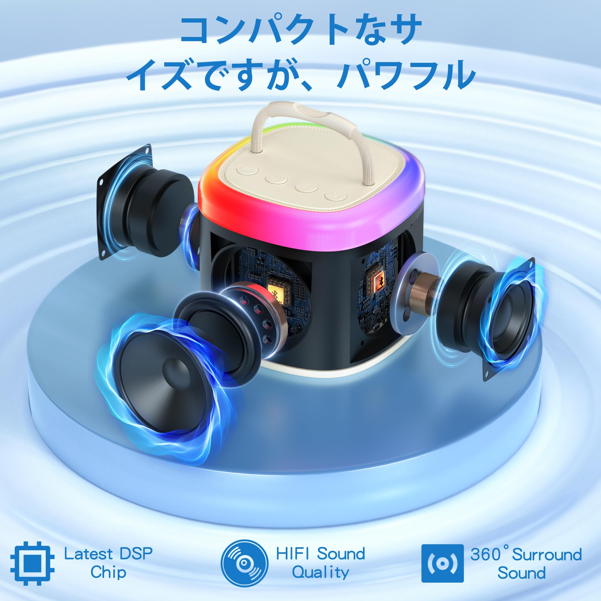 Amazon.co.jp: JYXミニカラオケ機、ポータブルBluetoothカラオケ
