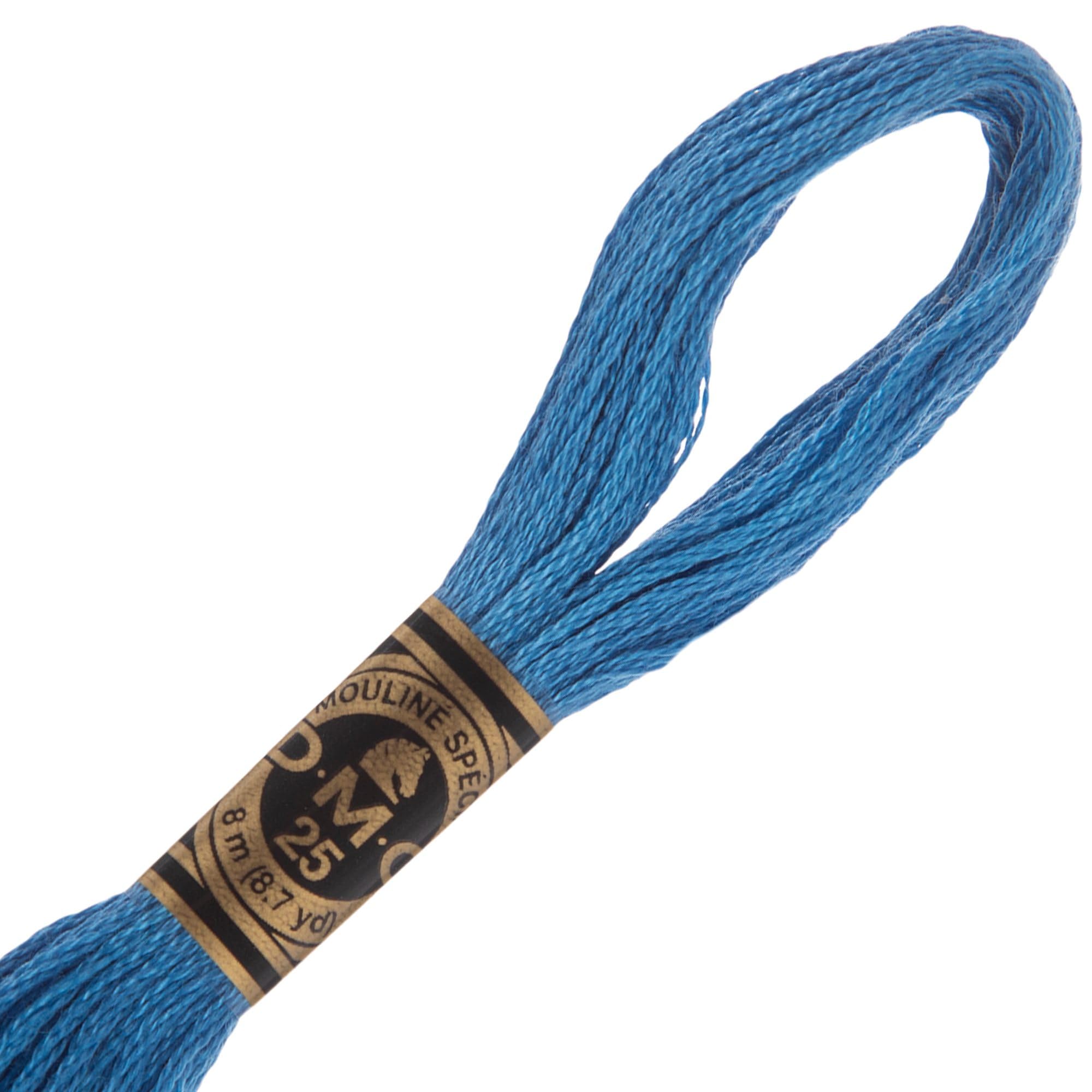 Hobby Lobby DMC Cotton Embroidery Floss - 826 Medium Blue, Set of 12