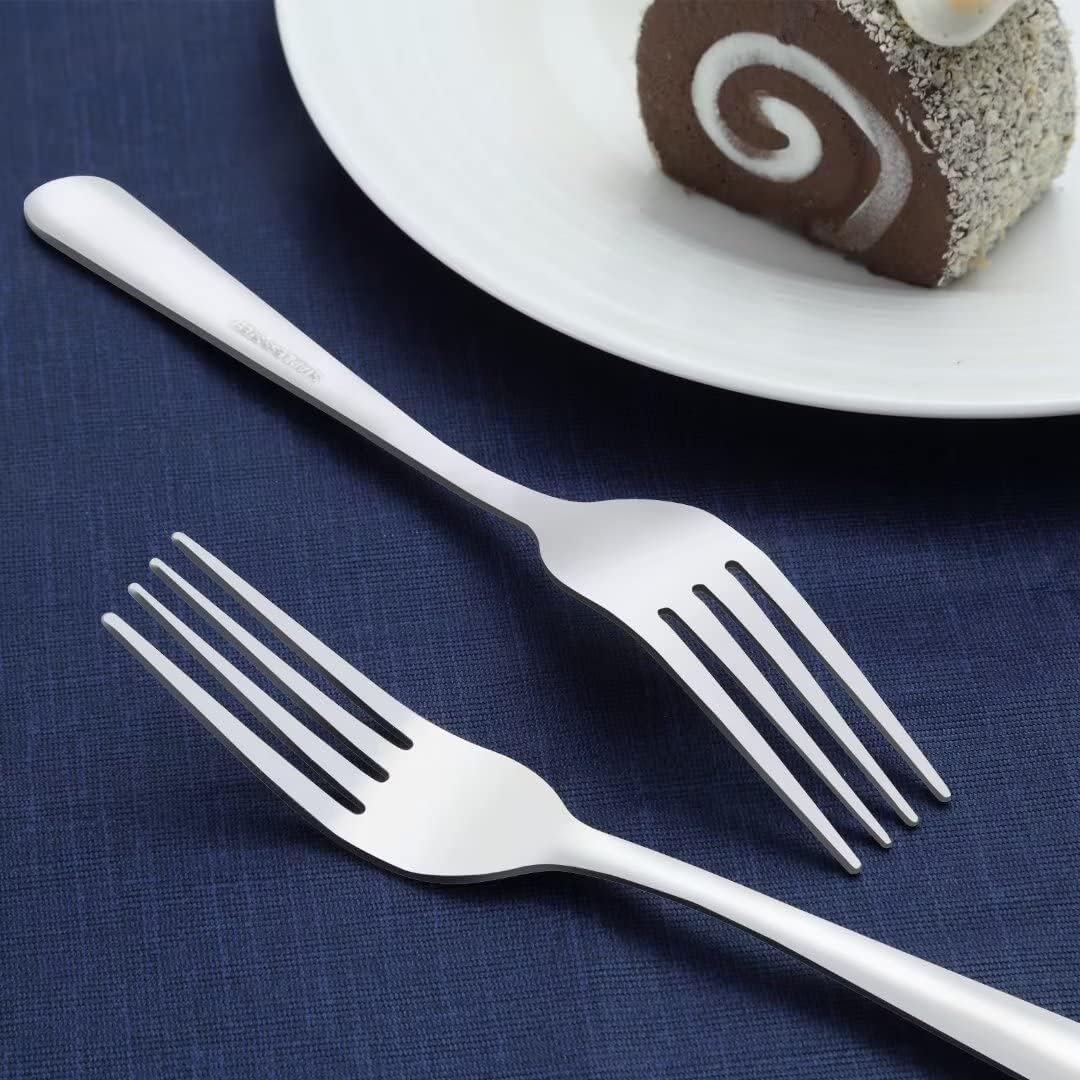 Juego de tenedores de 36 piezas, tenedores de acero inoxidable de 7.1 pulgadas, juego de tenedores de mesa duradero, uso para el hogar, cocina y restaurante, pulido con espejo, apto para
