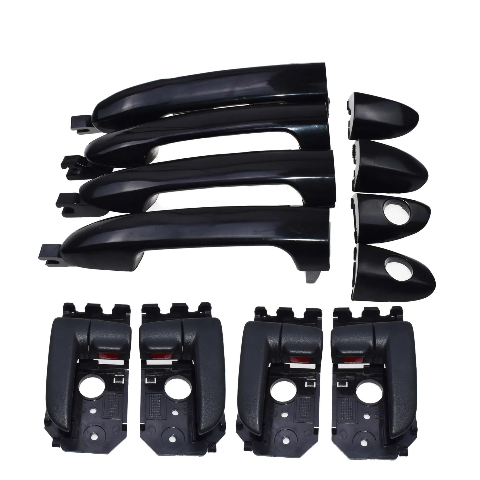 POQWERIQ Outside & Inside Door Handle for Kia for Spectra for Cerato 2004 2005 2006 2007 2008 2009 Front Rear Left Right