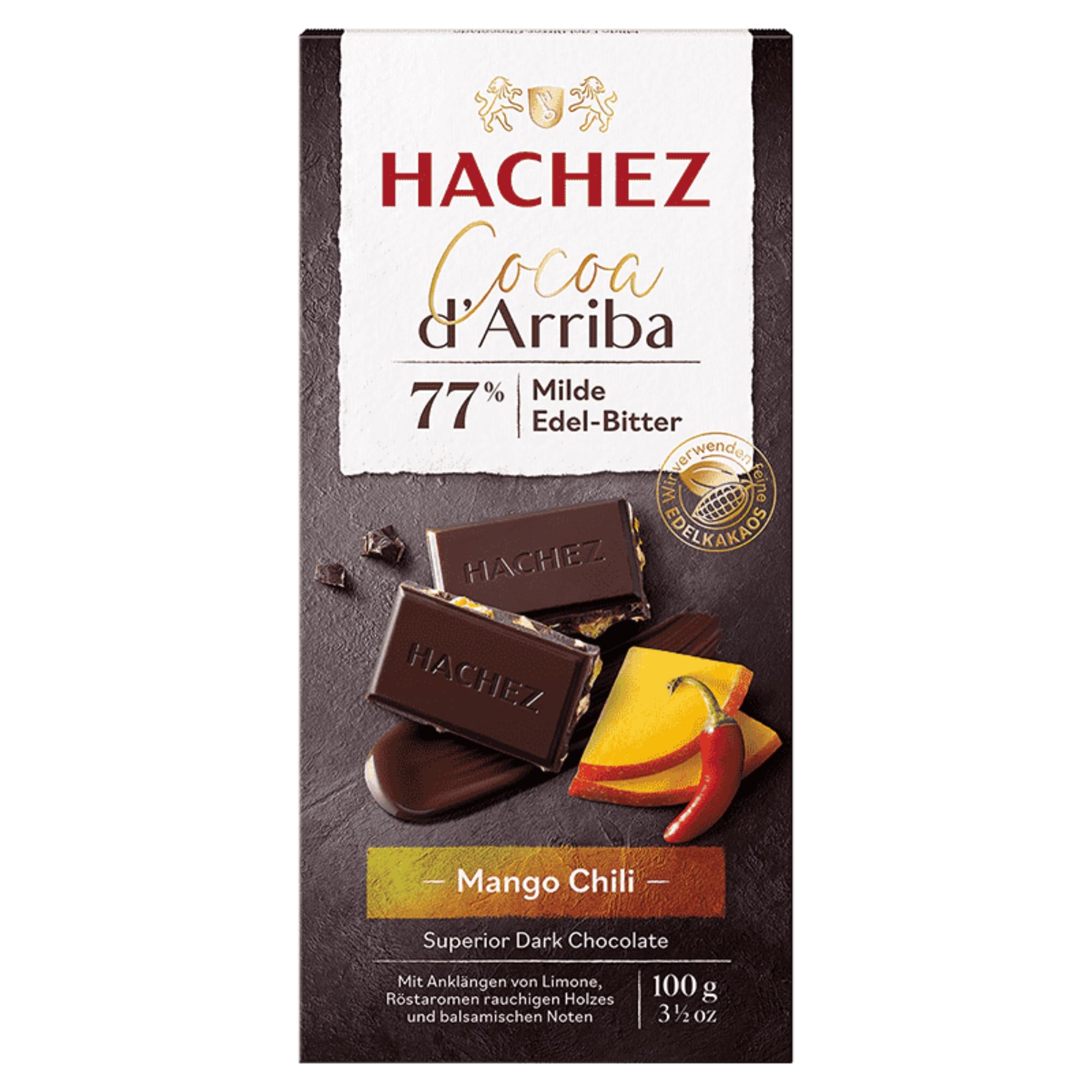 usy Bundle für Hachez Schokolade Cocoa d'Arriba Mango-Chili VPE (10x100g Tafel) + usy Block
