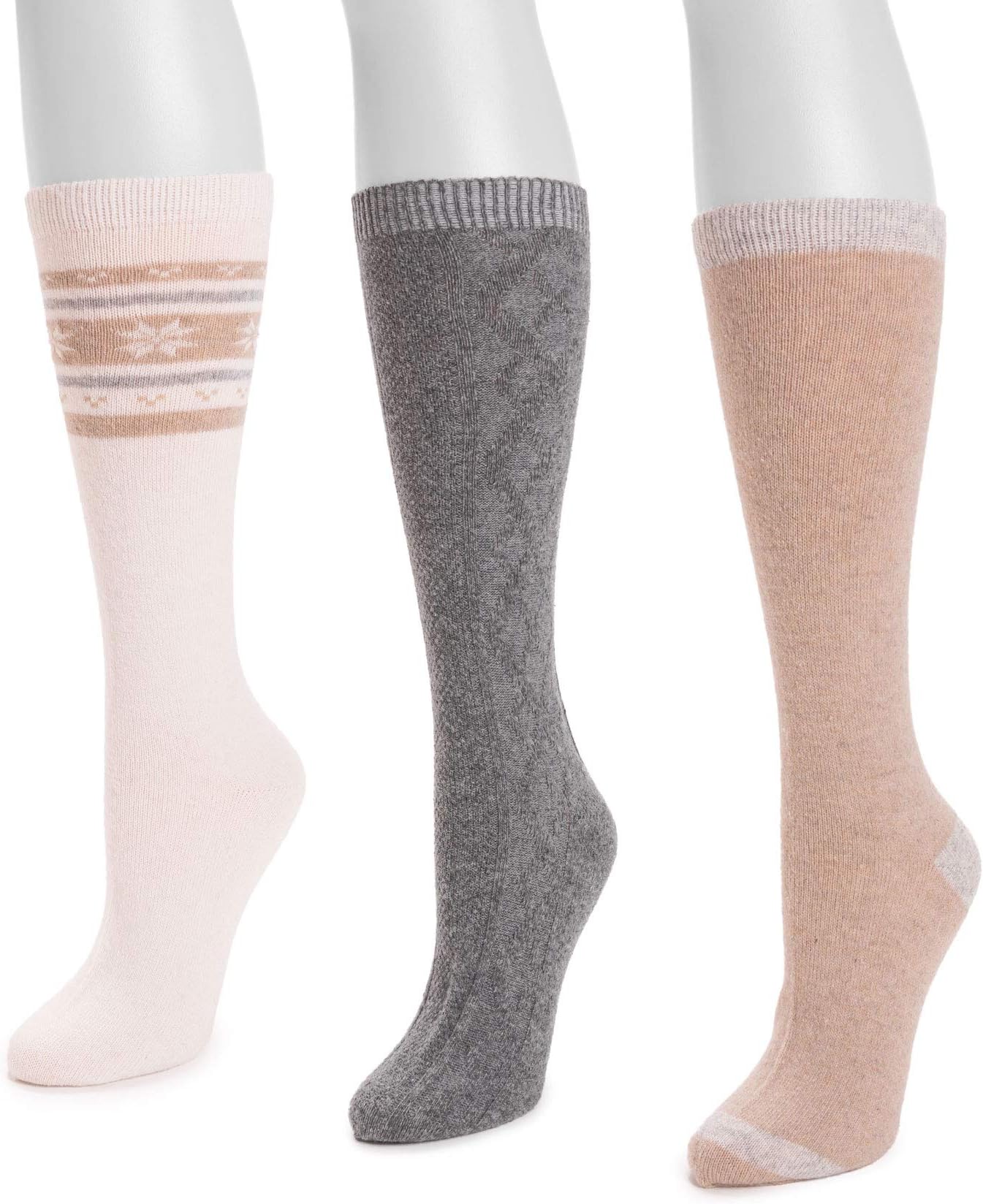 Muk Luks Tall Boot Sock, 3 Pair
