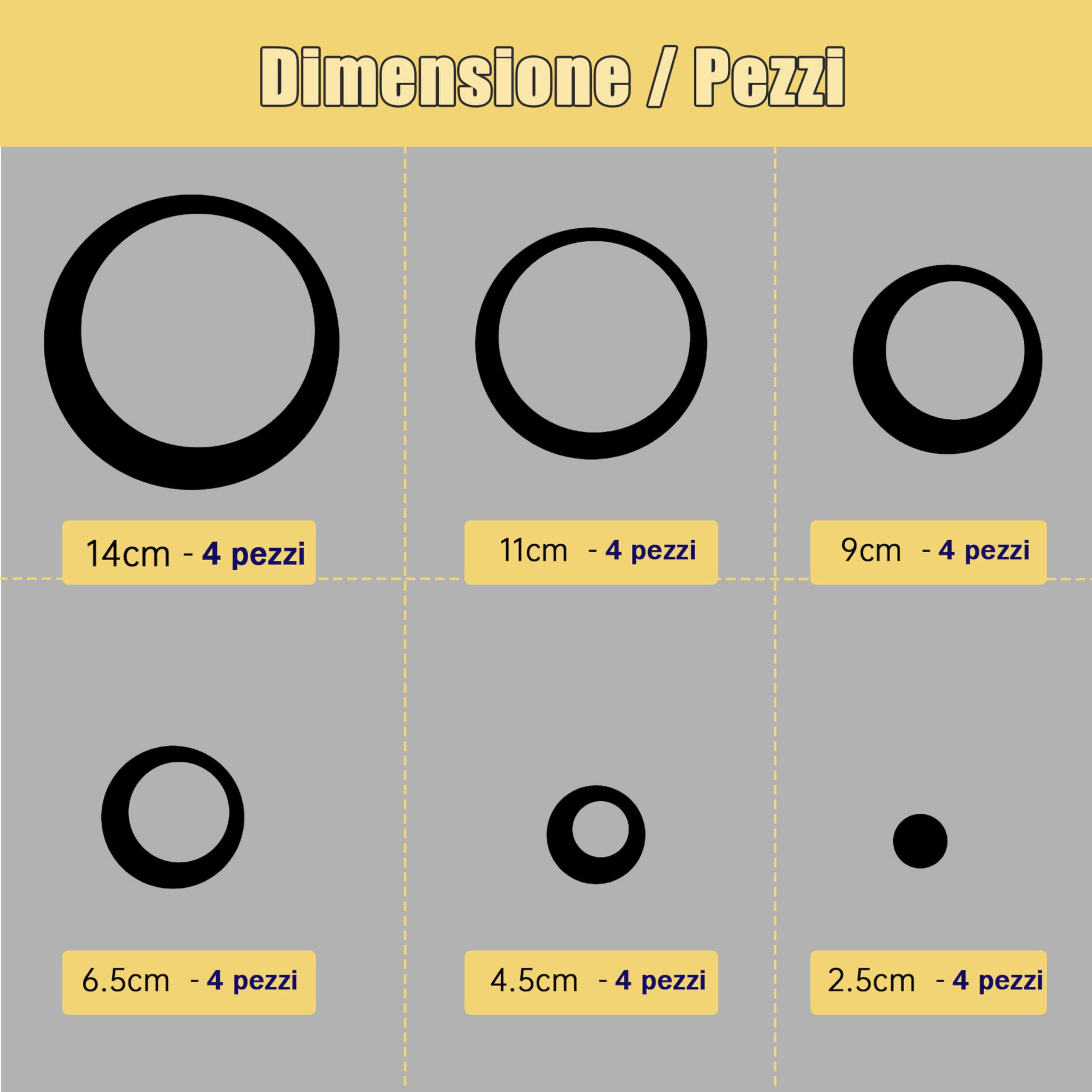 24 Pezzi Adesivi Murali Cerchio di Cristallo 3D. Acrilico Specchio Adesivi Murali Camera.Adesivo da Parete Rotondo per Camera Soggiorno Decorazione DIY Casa Colore Nero - 2