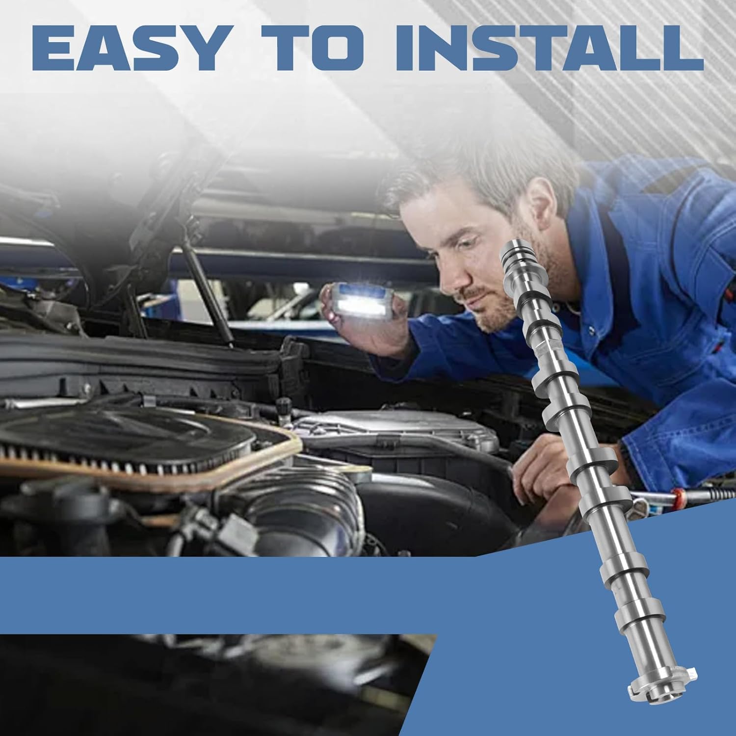 12627159 Exhaust Camshaft, Compatible with 2016-2021 Envision Colorado Impala Malibu Acadia Canyon 2.5L, Exhaust Side Camshaft Replaces# 12627159