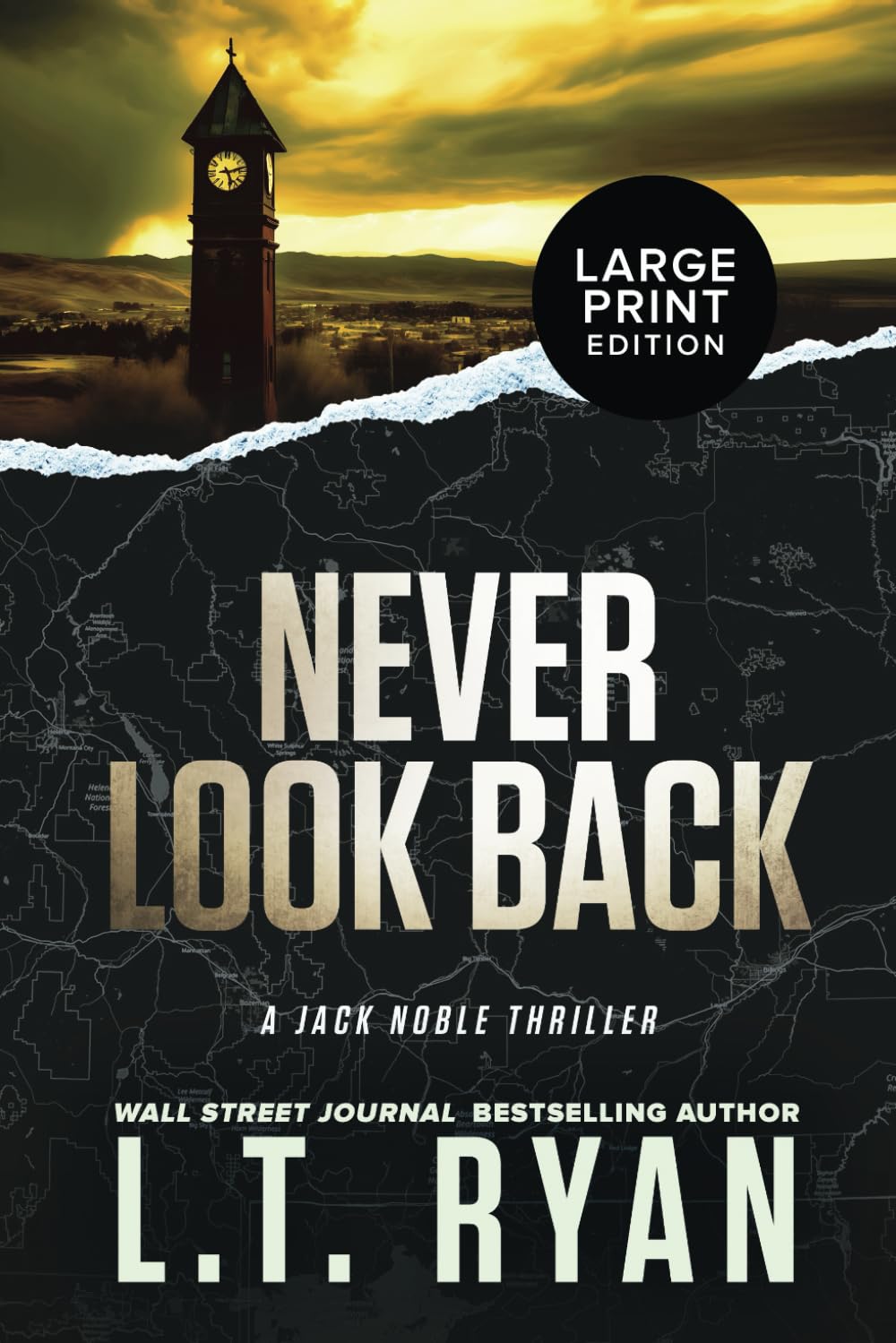 Never Look Back (Jack Noble Large Print Editions)