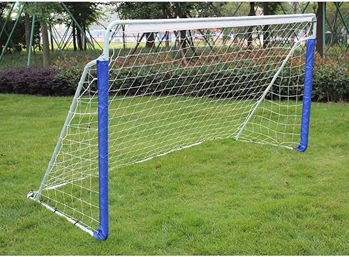 Miniatura 1 de Portería de fútbol al aire libre de 8 x 5 pies para niños y adultos, marco de acero con bolsa de transporte para un fácil almacenamiento y transporte