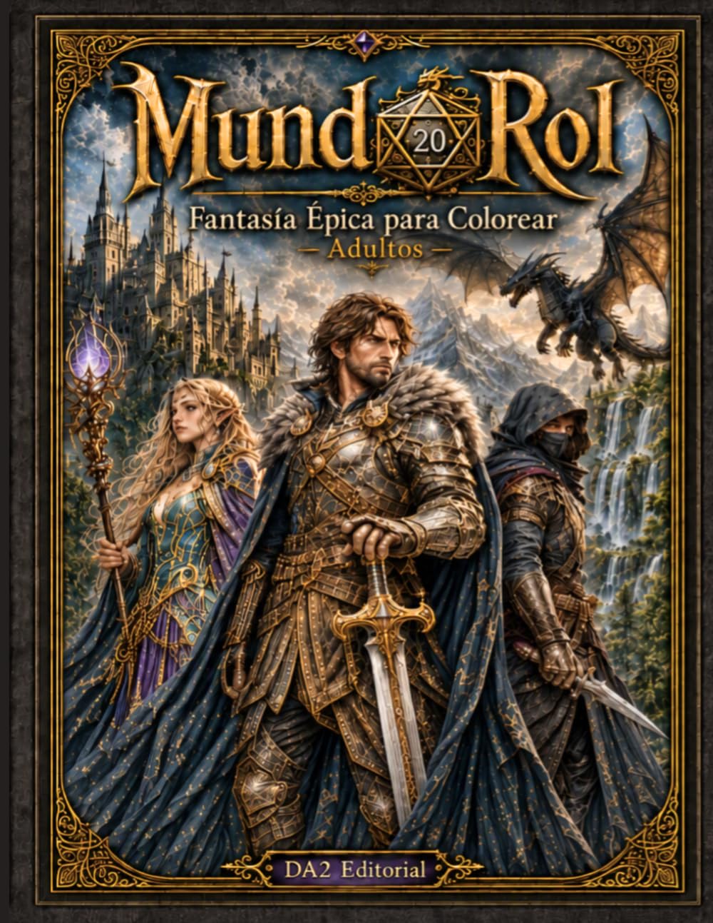 MundoRol: Fantasía Épica para Colorear: Libro de colorear para adultos (Colección MundoRol.)