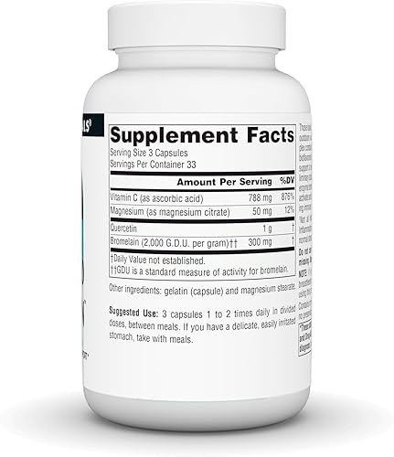 Miniatura 2 de Source Naturals Quercetina activada - Complejo bioflavonoide derivado de plantas - Defensa estacional e inmune - 100 cápsulas