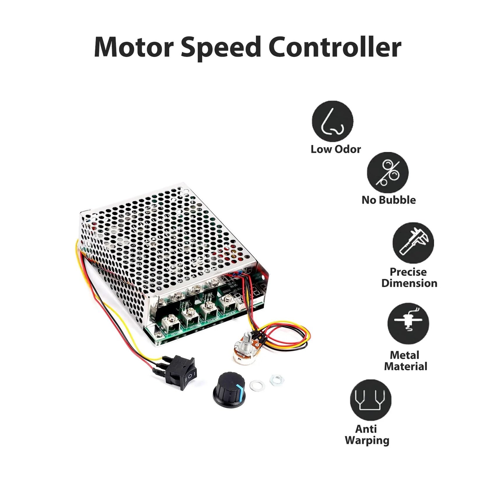 DC 10-55V 100A 3000W Electronic Starter Speed Controller Reversible Control Forward and Reverse Controller