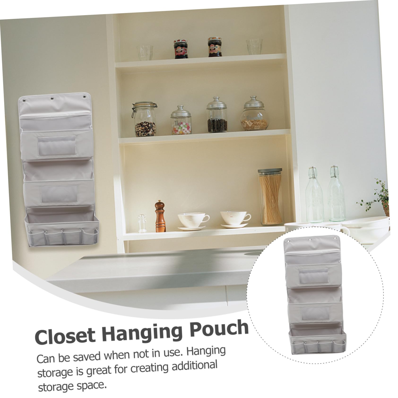 Portaborsa Organizer Strati da Appendere Tasche Portaoggetti da Parete per Camera da Letto Bagno Cucina Ufficio