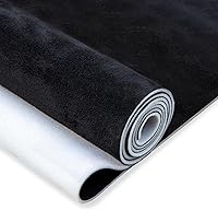 Black Suede Auto Headliner Fabric 98x60 Foam Backed - Premium DIY Replacement for Car Truck SUV RV Roof Interiors