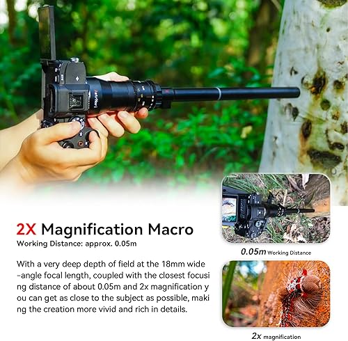 Miniatura 3 de AstrHori Lente de sonda macro gran angular F8 APS-C de 0.709 in con anillo de luz incorporada para cámaras Canon RF Mount Series sin espejo EOS R,