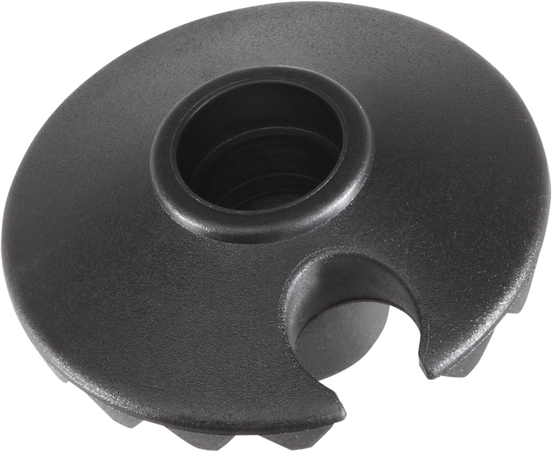 LEKI Trekking plate with thread, black, practical trekking plate, size one size, colour: black
