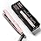 Terviiix Mini Flat Iron Hair Straightener, Adjustable Temperature, Travel-Size, 1/2 Ceramic Plates, Dual Voltage, Auto-Off, Pink