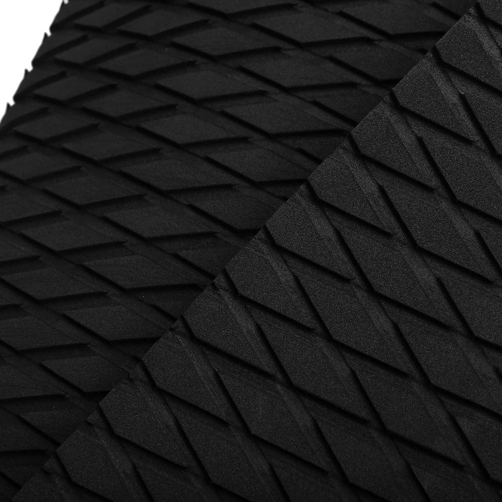 Lot de 8 patins à eau antidérapants en mousse EVA - 37 x 92 cm - Noir