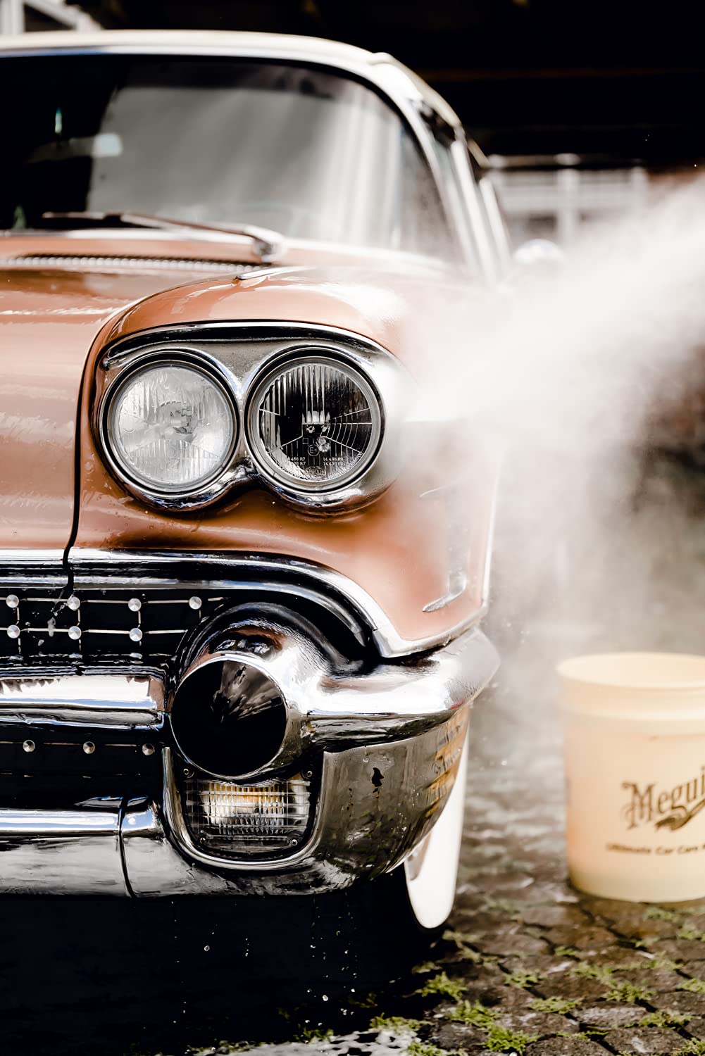 detailmate Meguiars Kit de Lavage pour Voiture Comprenant Un Shampoing + Cire 2en1-473 ML + Un Seau de Lavage Meguiars 5GAL + Gant Microfibre 3en1 + Chiffon 1000 g/m²