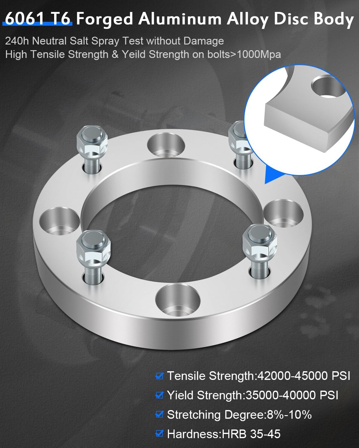 ECCPP 2PCS 1 inch 4x137 Wheel Spacers 4 Lug 4x137mm to 4x137mm 110mm fits for 2009-2013 for Can-Am Outlander 800R 2008-2014 for Can-Am Renegade 500 | for Kawasaki Mule 500 600 with 10x1.25 Studs