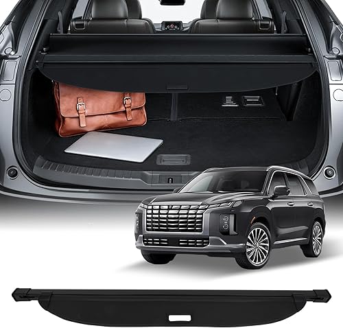 Miniatura 424 de SCITOO Cubierta de carga 2013 2014 2015 2016 2017 2018 compatible con Toyota RAV4 2.5L actualizado anti-mirón retráctil trasero maletero cubierta