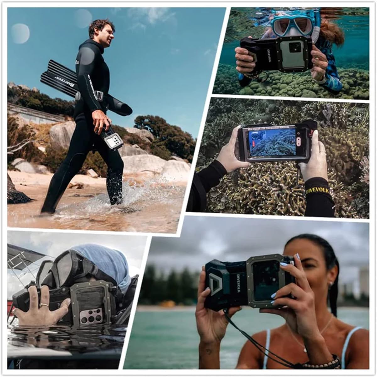 DiveVolk Seatouch 4 Max Underwater Smartphone Housing - Platinum