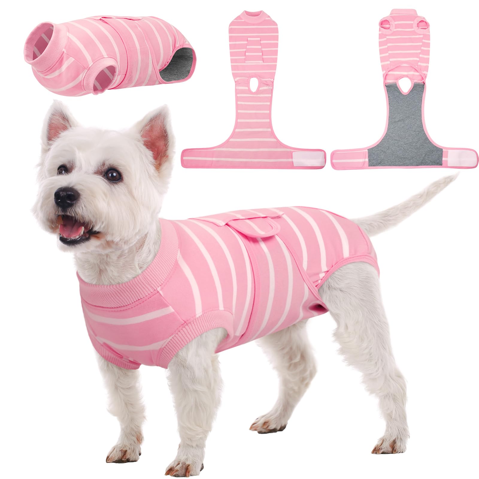 Kuoser Tuta di recupero per cani, gilet morbido per cuccioli dopo operazioni