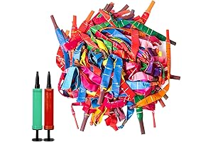 100pcs Rocket Balloons with Air Pumps