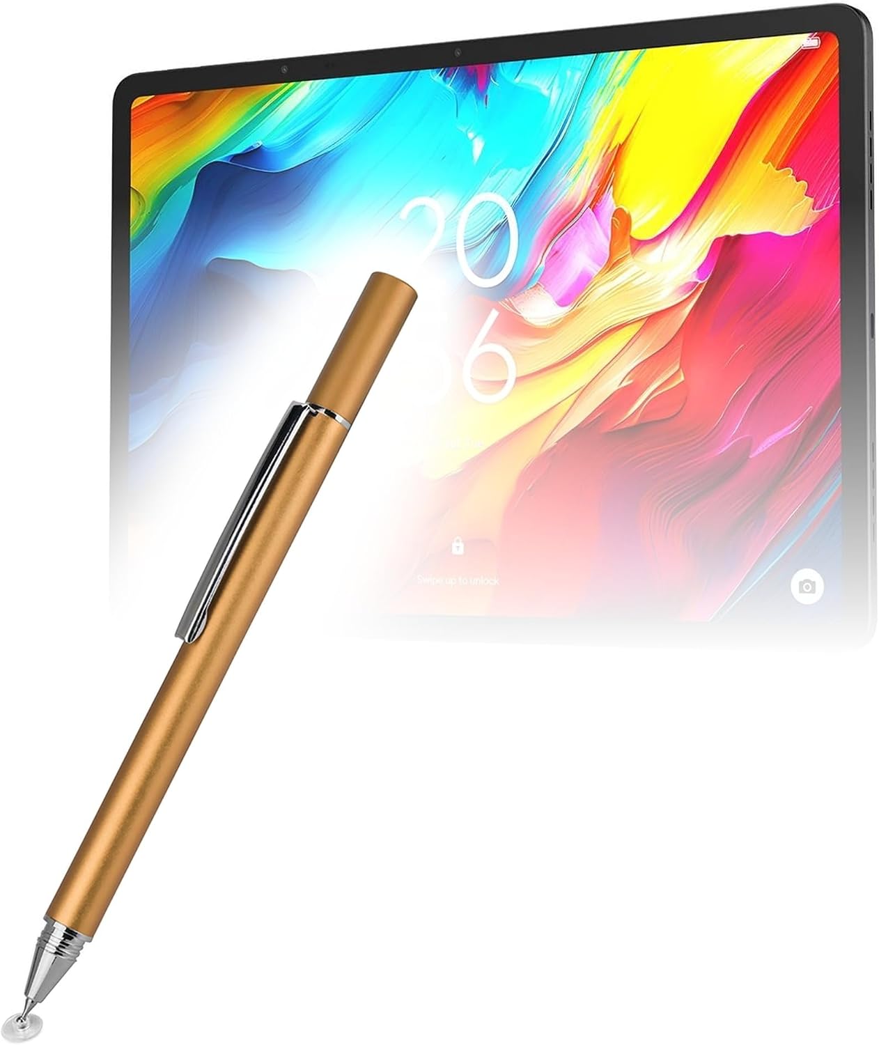 BoxWave Stylus Pen Compatible with TCL NxtPaper 14 - FineTouch Capacitive Stylus, Super Precise Stylus Pen - Champagne Gold