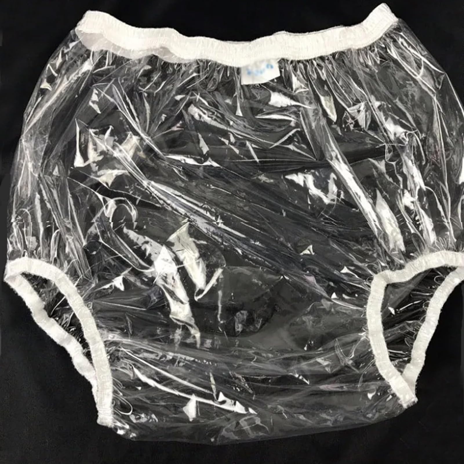 Pokrowiec na pieluchę dla dorosłych, Naciągane nakładki na pieluchy wielokrotnego użytku dla dorosłych, przezroczyste, S-XXL(Small)
