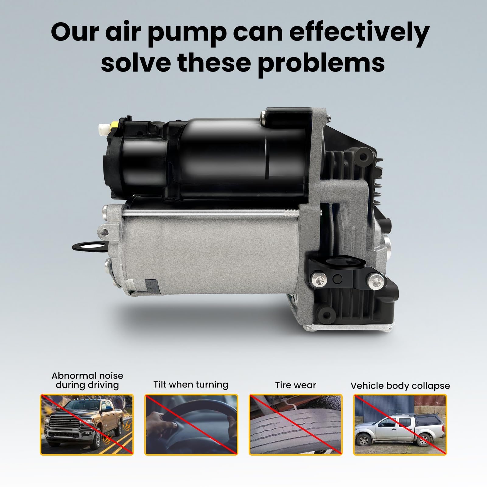 Snapklik.com : MILLISEC Air Suspension Compressor Pump Compatible