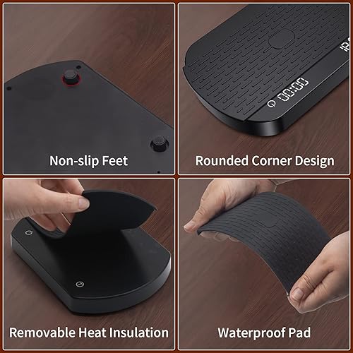 Miniatura 5 de 3T6B Báscula de café con temporizador, báscula de café expreso con función de caudal, 105.82 oz0.00 oz de alta precisión, báscula de café digital