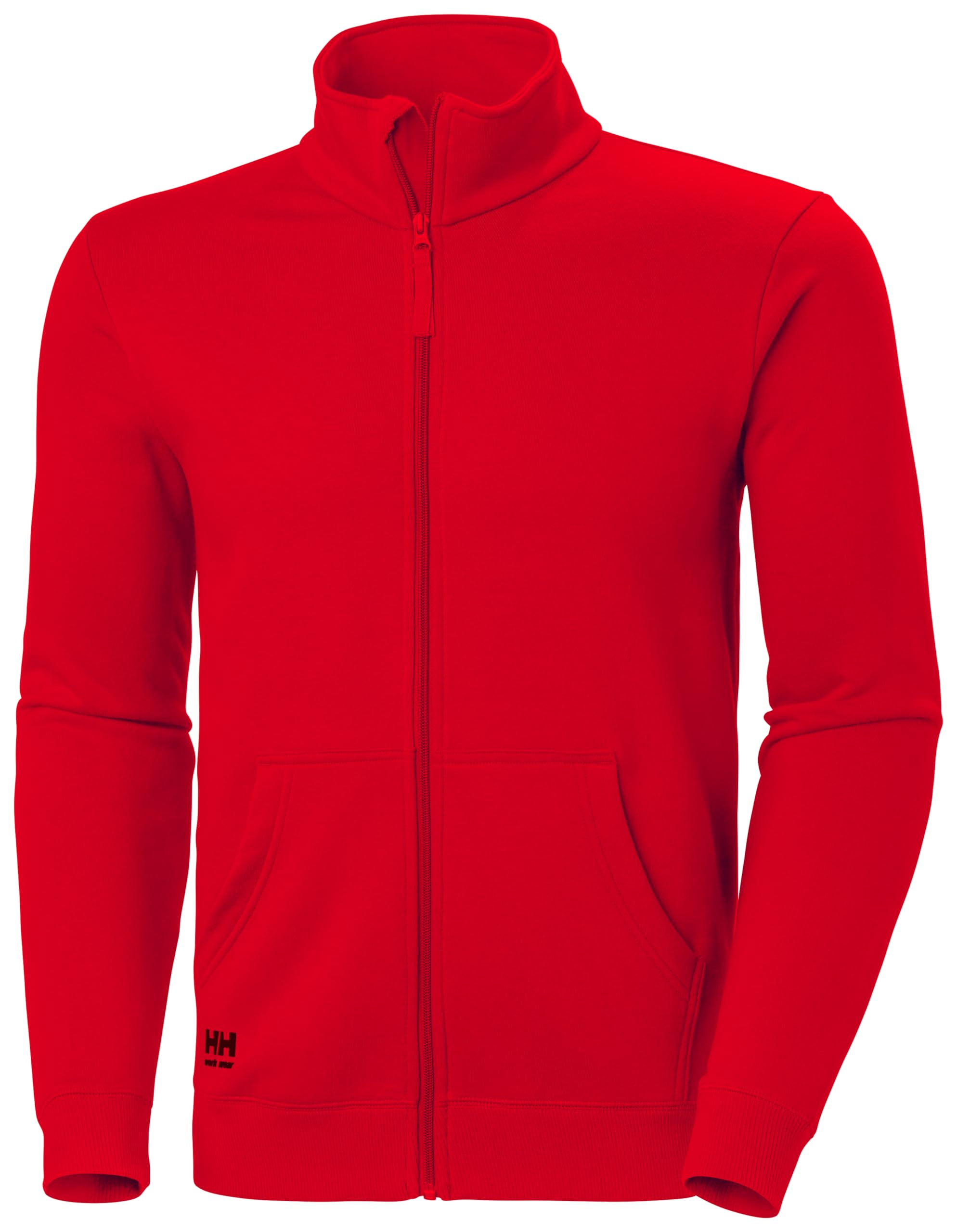 Helly Hansen Classic Zip Sweatshirt Alert Red Small Work Wear Zip Jumper Fast Po