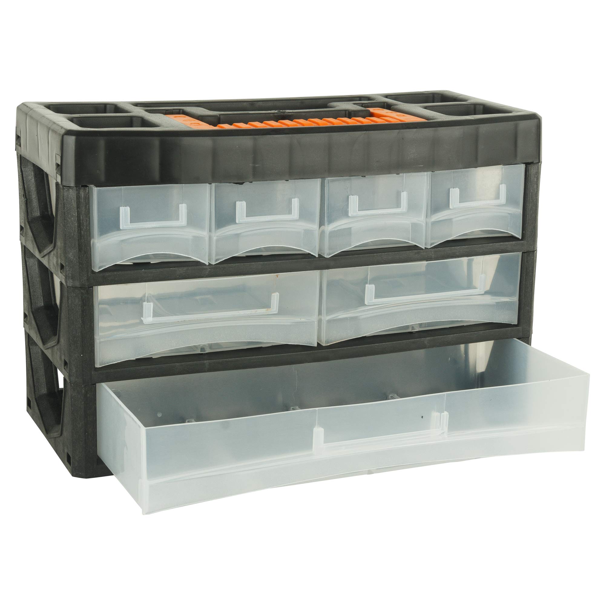 BLACK+DECKER BDST73829-8 Small Portable Cabinet for Multi-Purpose Home/Tool Storage with Carry Handle (7 Drawers,Plastic) 3