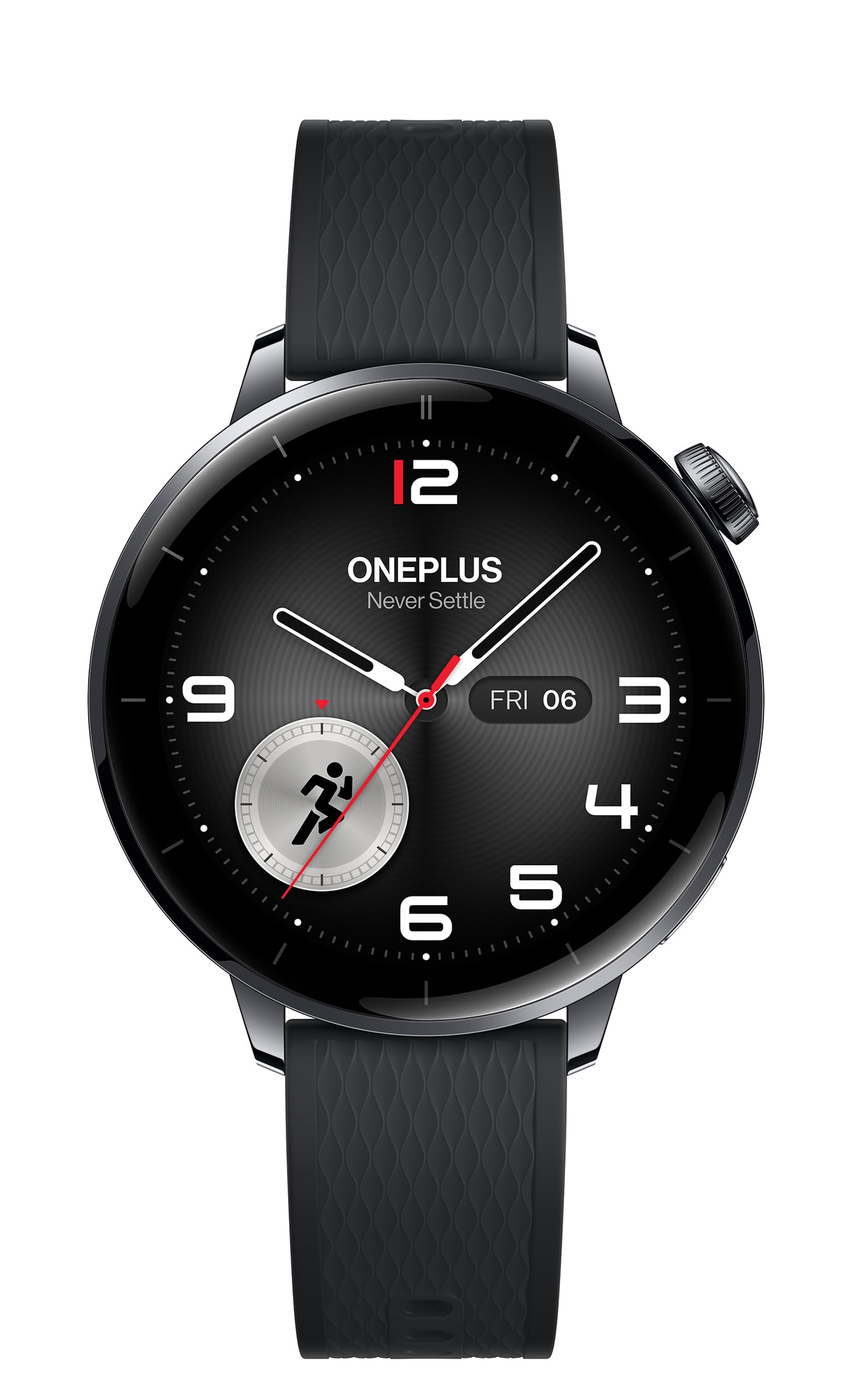 OnePlus Orologio 3 Smartwatch, cassa in acciaio inossidabile da 43 mm, batteria fino a 60 ore, oltre 100 modalità sportive, IP68 e 5 ATM, orologio fitness con controllo sanitario - acciaio nero