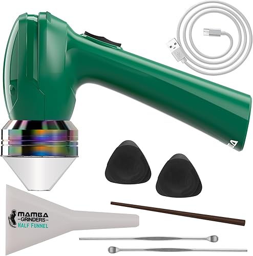 Mamba Amoladora eléctrica de especias molinos. Fácil de cargar con una sola mano Uso 0.04 oz Molino recargable USB