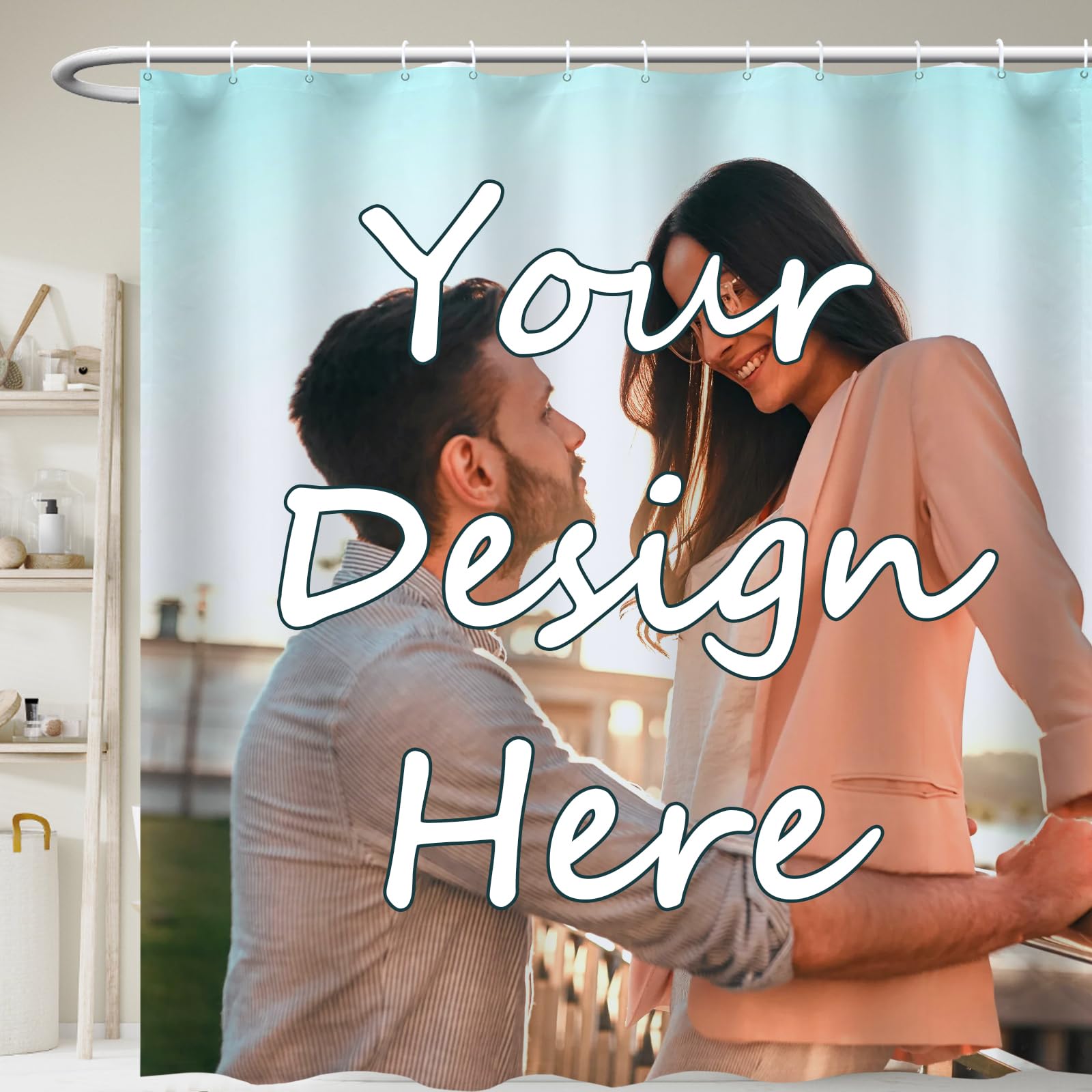 ZZBLWLGD 48x72in Personalized Shower Curtain Custom Shower Curtain Customized Photo Shower Curtain Sets Customize Shower Curtain for Bathroom