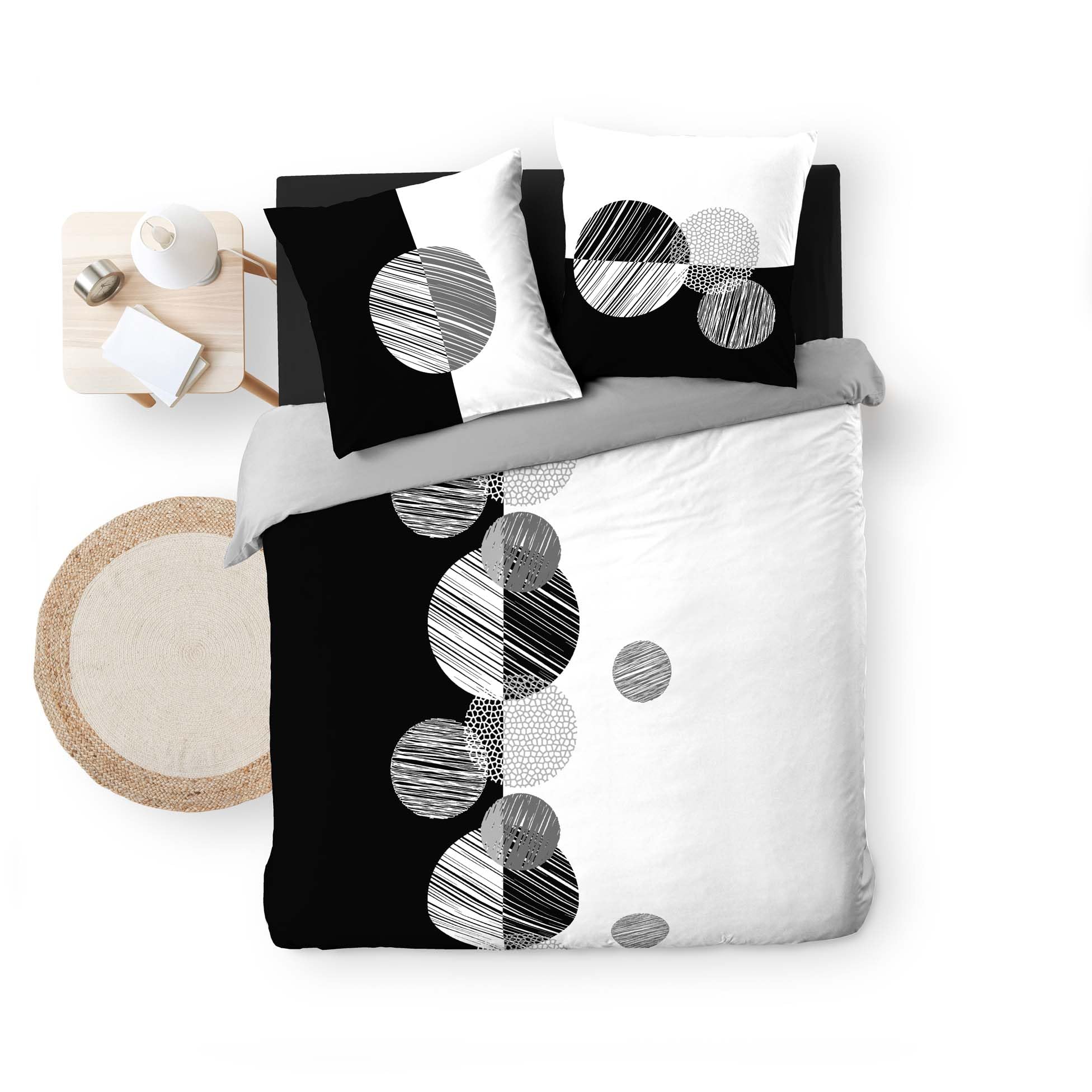 Douceur d'Intérieur, Stormi 3-Piece Bedding Set (240 x 220 cm), 100% Cotton, Multicolored - Image 3