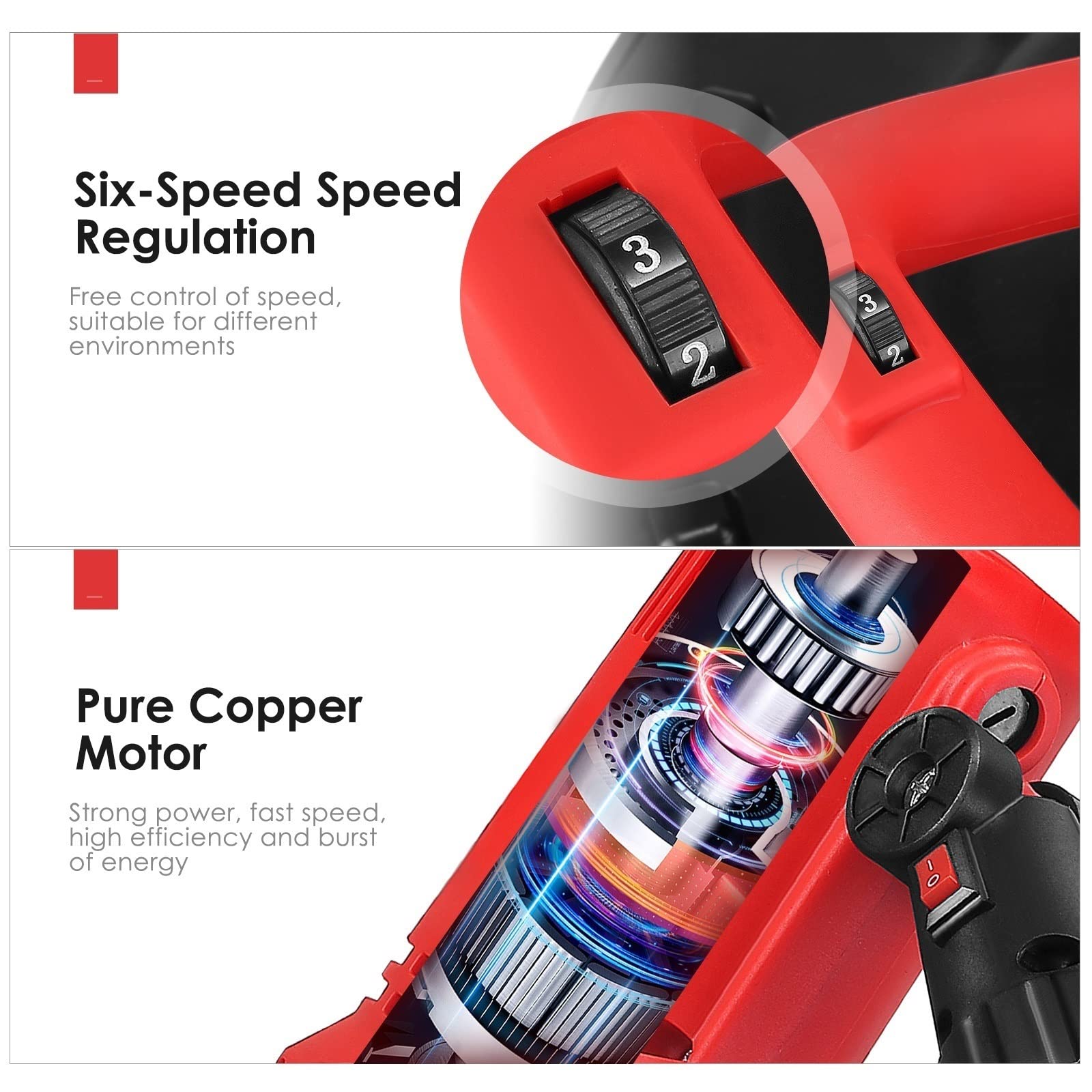 Lijadora de Pared, Paleta de mortero de cemento de hormigón Velocidad ajustable 80-600RPM 1700W Máquina de alisado de pared de paleta eléctrica con mango largo,