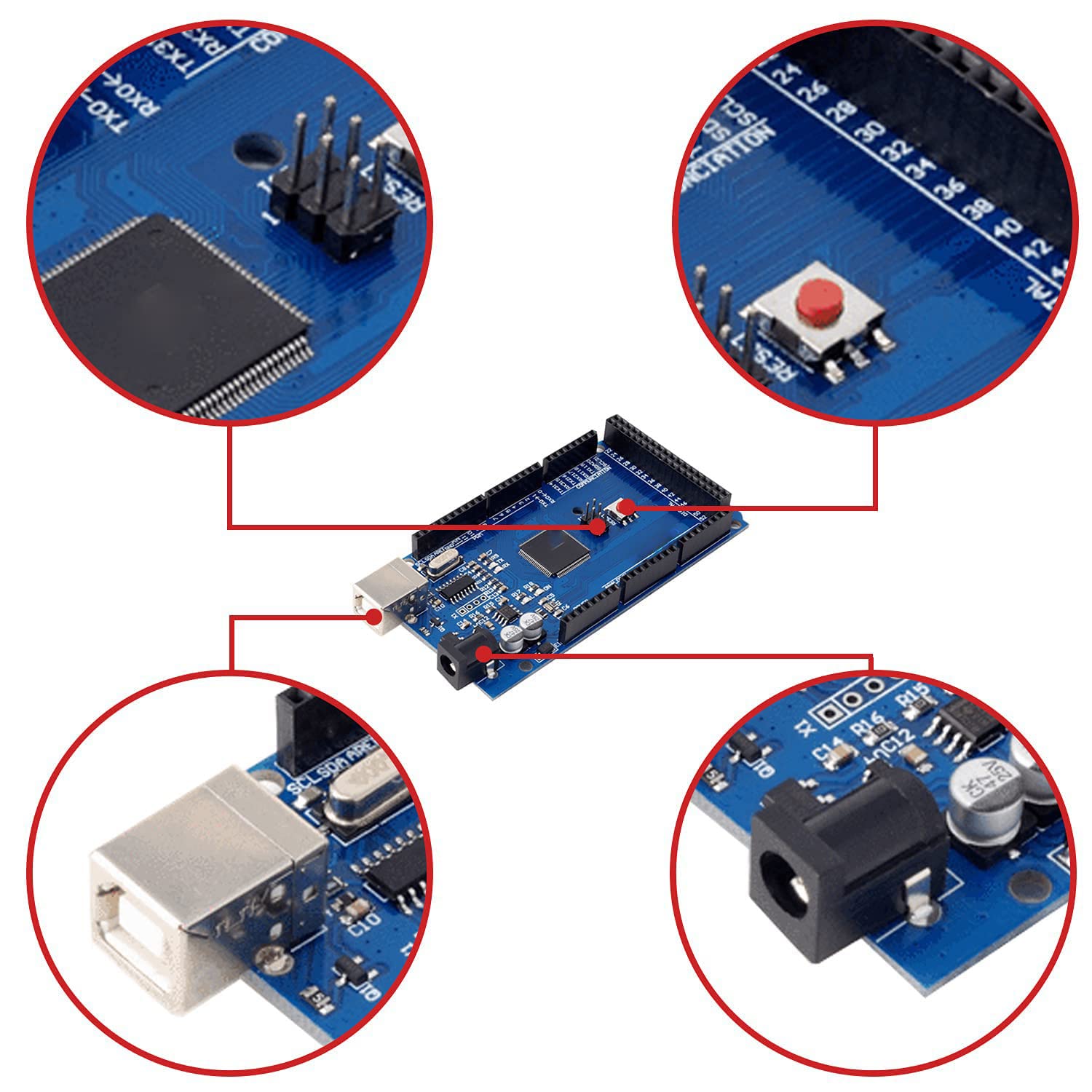AZDelivery AZ-MEGA2560-Board con AZ-MEGA2560-Board con E-Book!