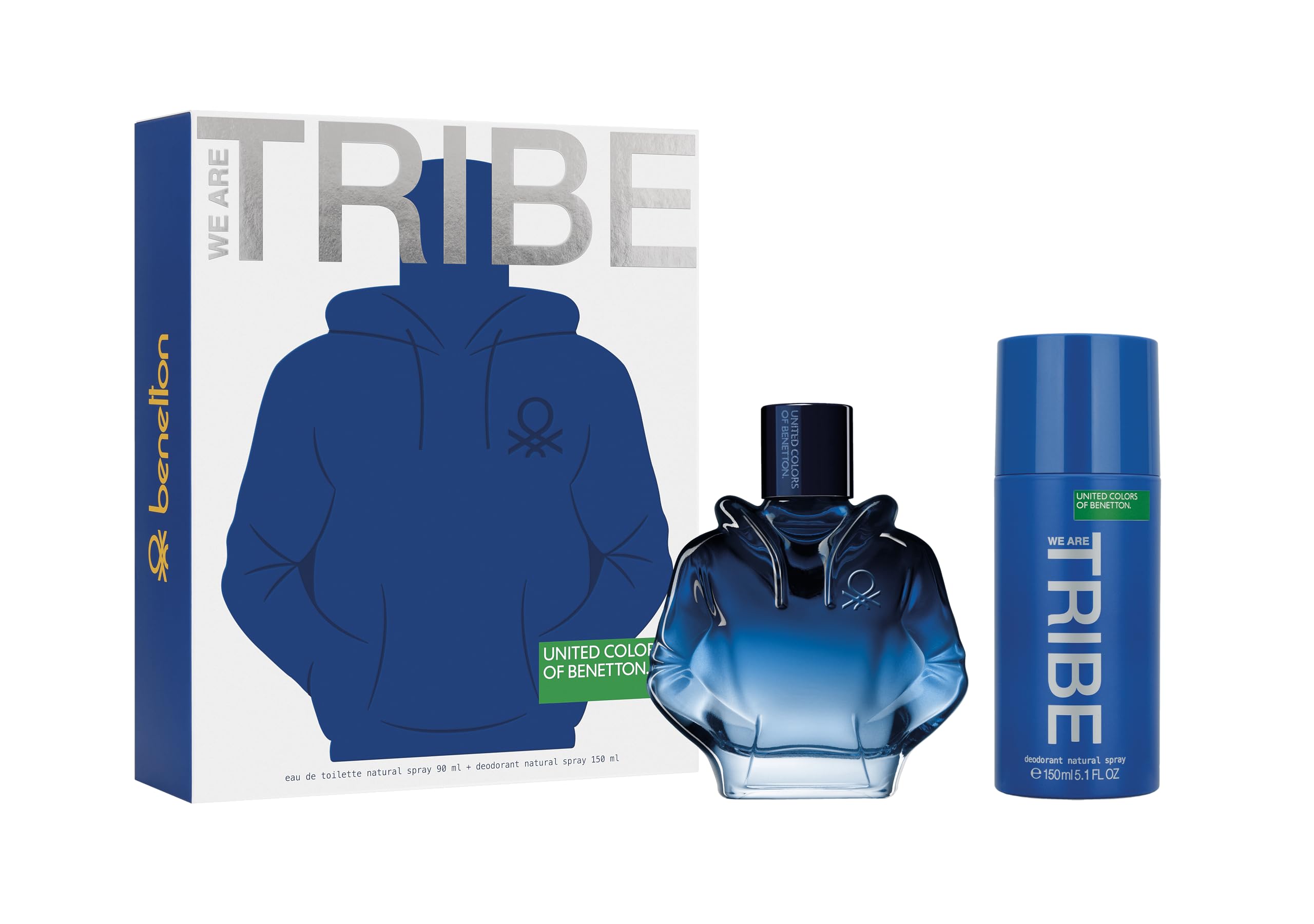 Kit Benetton United Colors We Are Tribe Eau de Toilette 90ml +
