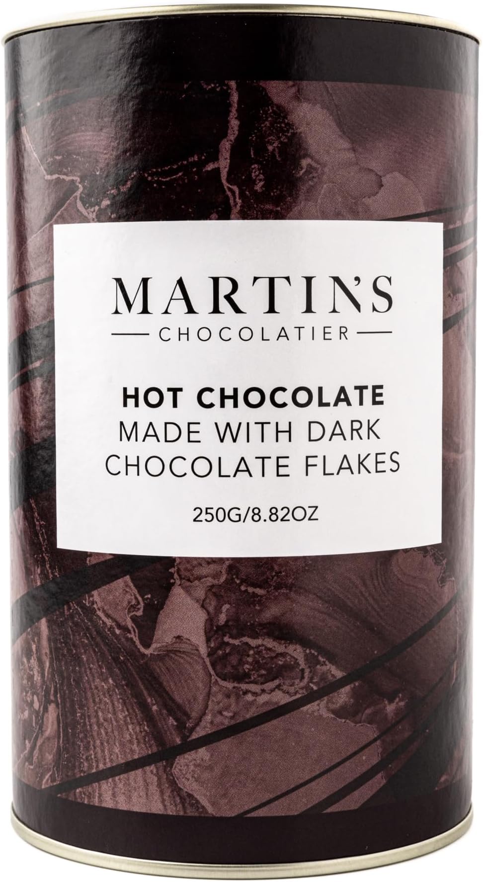 Martinâ€™s Chocolatier Dark Belgian Chocolate Flakes 250g Hot Drinking Chocolate