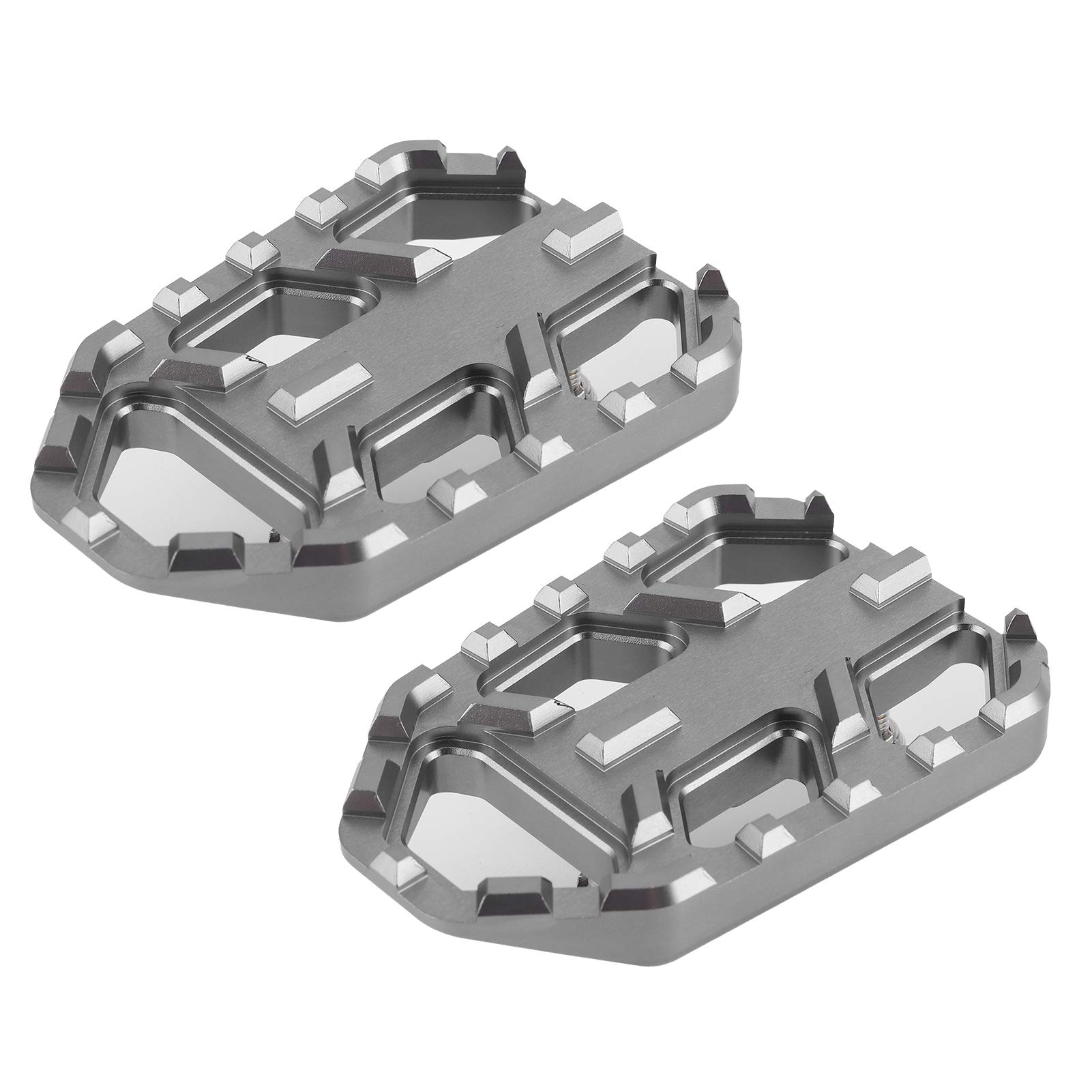KIMISS Motorradpedal, 1 Paar Motorrad-Sicherheitsfußstütze CNC-Fußplatten aus Aluminiumlegierung Pedale Passend für DL650 DL1000 V-Strom 650XT / 1000XT(Titan)