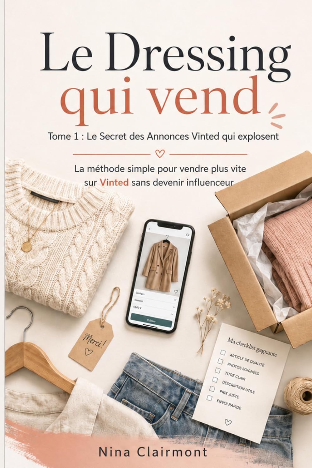 Livre 1 : Le Secret des Annonces Vinted qui explosent: Rendre vos annonces plus visibles, plus claires et plus convaincantes en 7 jours (Le Dressing Qui Vend)
