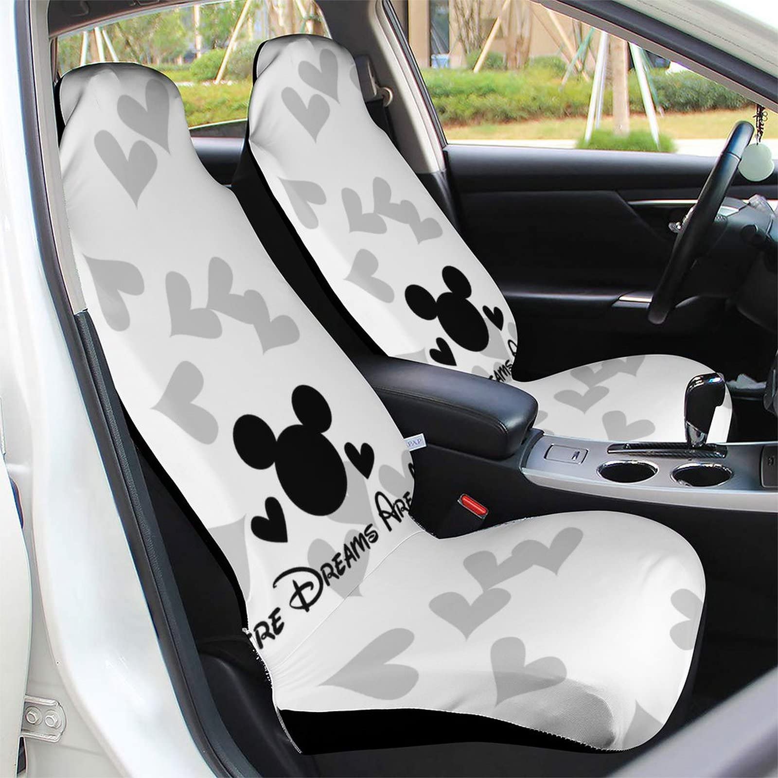 Amazon | ディズニー ミッキーマウス カーシートカバー 軽自動車運転席 
