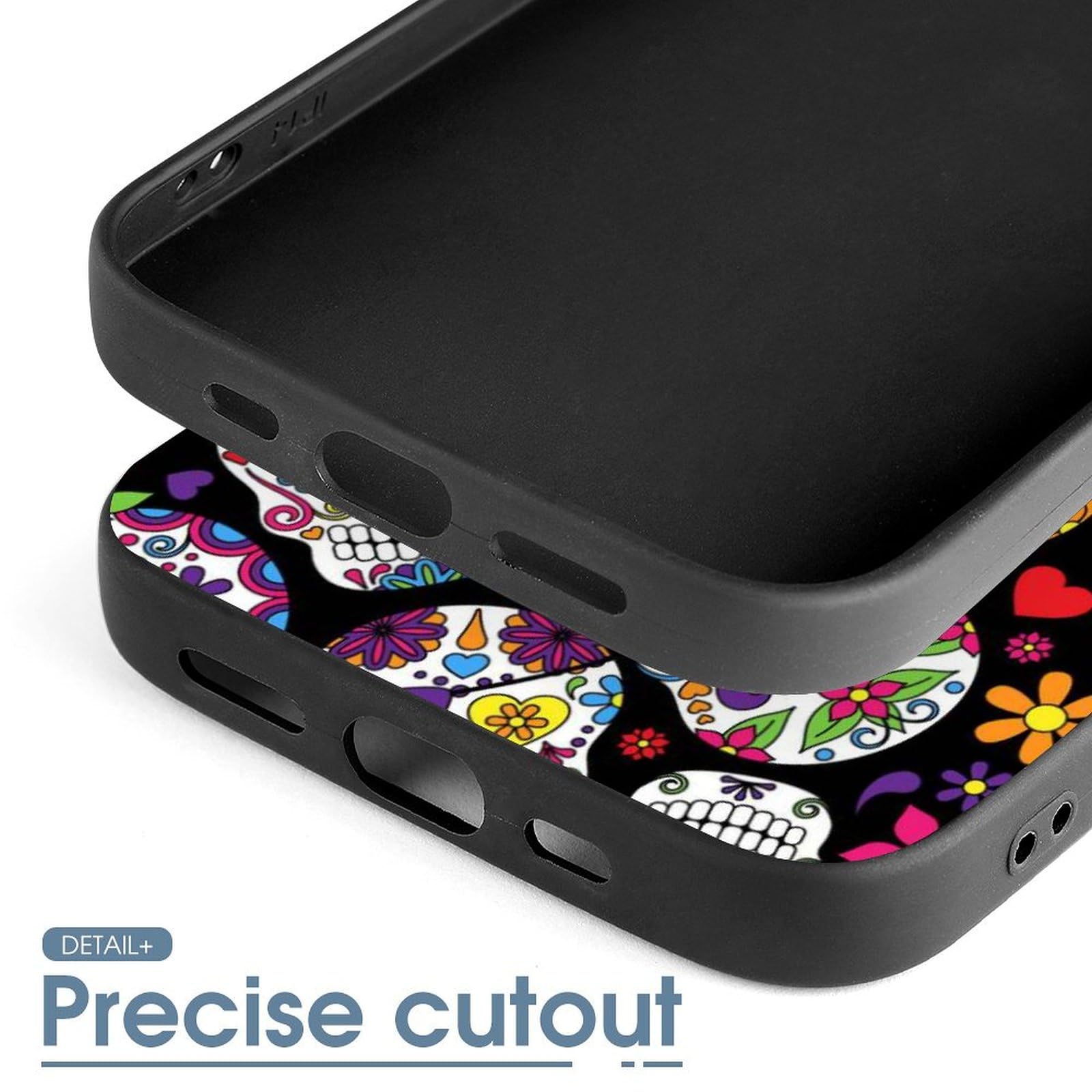 Amazon.co.jp: iPhone14Proケース TPU 保護カバー ドクロ柄 髑髅柄 